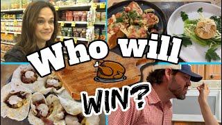 This is gonna get crazy!  Mom & Dad Cooking Competition!  THANKSGIVING Chopped Family Style