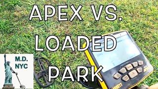 Garrett Ace Apex Vs. LOADED Park: Metal Detecting NYC