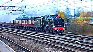 Trains at Tamworth Station, WCML - 04/12/24 (Inc: 46100 "Royal Scot" Steam Loco!)