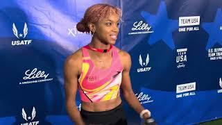 Nia Akins 2024 Olympic Trials champion after falling in 2021