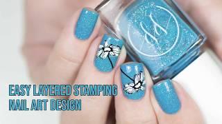 Easy Layered Stamping Nail Art