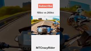 MT-15 vs Duke 200  || Drag Race  || MTCrazyRider || #shorts #ytshorts #rider #mt15