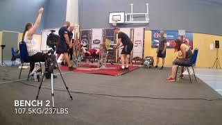 Michael Roskell totals 520kg at British Powerlifting North West Championships 2018 @ 80.3kg