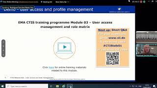 Clinical Trials Information System (CTIS) bitesize talk: User access and role management