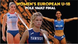 Women's U-18 Pole Vault Final | European Athletics U18 Championships  #womenspolevault #athlete