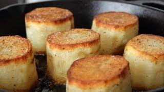 Fondant Potatoes - Crusty Potatoes Roasted with Butter and Stock