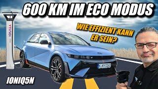 Kann der Hyundai Ioniq5N auch effizient?600 Km Trip im Eco Modus!