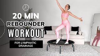 20-Minute Rebounder Workout for Lymphatic Drainage | Fun Mini Trampoline Exercises with Jump&Jacked