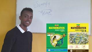 How to simplify radical expression using exponential rules|simplification  in Amharic|maths grade 9