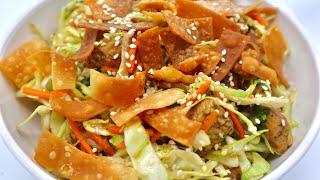 How to Make Chinese Chicken Salad | Oriental Salad | Eats With Gasia