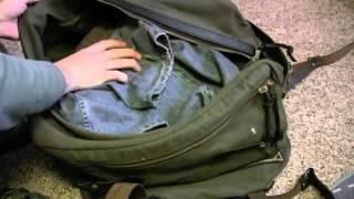 CC Filson Outfitter Bag packing demo - see just how much stuff fits inside