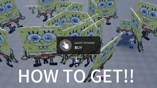 HOW TO GET GIANT SPONGEBOB! [READ DESCRIPTION]