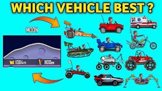 Which vehicle is best for moon map in hill climb racing ?