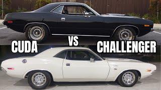 Plymouth 'Cuda vs Dodge Challenger - Mopar Muscle Car Showdown! 