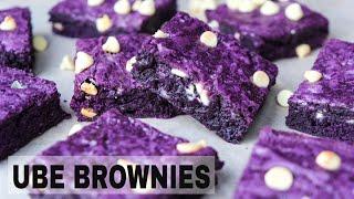 Fudgy Ube Brownies | Easy Ube Brownies Recipe
