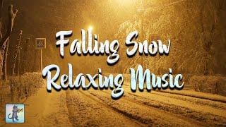 Snowfall on a Quiet Street  Beautiful Falling Heavy Snow & Relaxing Music