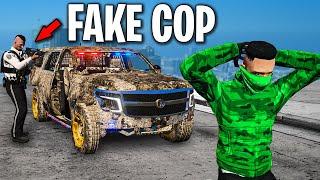 Stealing 50 Cars as Fake Cop on GTA 5 RP