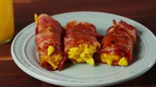 Bacon Egg & Cheese Roll-Ups | Delish