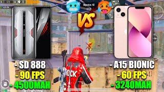 RED MAGIC 6 PRO VS IPHONE 13  PUBG TDM TEST  | ANDROID 90 FPS VS IOS 60 FPS | Pubg Mobile