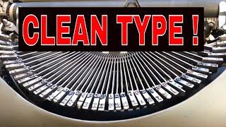 Cleaning Type Slugs Fast ! Removing Clogged Dirty Ink Typewriter Service How to Shine Those Faces