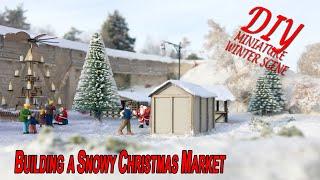 Modelling a snowy Christmas Market