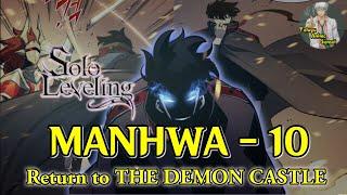 SOLO LEVELING Manhwa EPISODE 10 chapters - 76 - 81 | Return to THE DEMON CASTLE |Telugu Anime Sensei