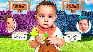 ESCAPE DO LABIRINTO ( Wiizinho vs Franzinha ) - RaViralizou