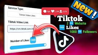 tiktok  1000 likes in 2 minutes || 2  website  tiktok likes and followers 2023 || tiktok free
