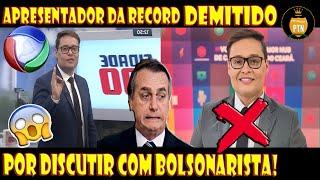 Apresentador da Record José Filho Cavaco é DEMITIDO após discutir com Bolsonarista na Internet!