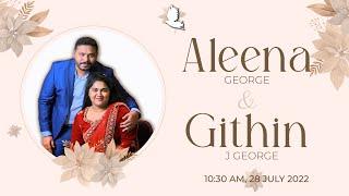 Aleena & Githin | Wedding Ceremony | Bethel AG Church