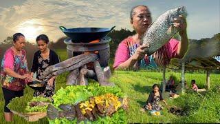 IKAN KAKAP MASAK ACAR || MASAK DI DAPUR TENGAH SAWAH