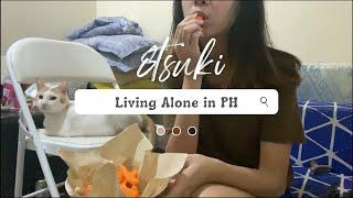 living alone in the Philippines: realistic day in a life, 8 to 5 work, healthy snacks | silent vlog