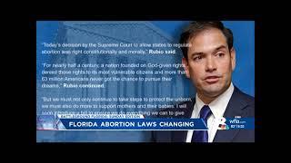 WFLA Tampa Bay Highlights Senator Rubio's Pro-Life Plan for Post-Roe America