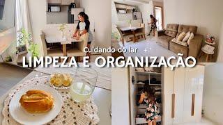 Manhã de organização na casa, papo sobre estabelecer prioridades, preparei o jantar, guardei roupas