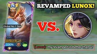 REVAMPED SUN VS. REVAMPED LUNOX!‼️ (who win?!) | NEW SEASON, SUN BEST BUILD AND EMBLEM -MLBB