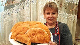 Chebureks with meat! FLOUR + WATER + OIL!
