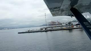 Vancouver Harbour Seaplane Port.  Takeoff with Harbour Air