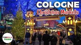 Tur al pieței de Crăciun din Köln, Germania - 4K60fps - cu subtitrări