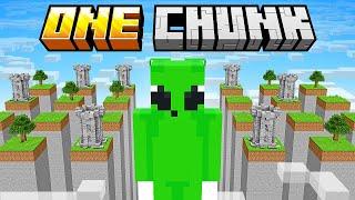 Minecraft But I Escape ONE CHUNK PRISON...