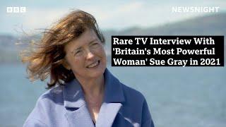 Rare TV Interview With the 'Britain's Most Powerful Woman' Sue Gray in 2021.