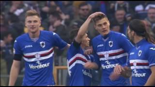 Il gol di Schick - Sampdoria - Roma - 3-2 - Giornata 22 - Serie A TIM 2016/17