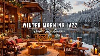 Warm Morning Jazz Music at Winter Porch Ambience  Relaxing Jazz Background Music for Studying, Work