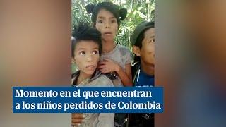 Momento en el que encuentran a los cuatro niños perdidos en la jungla de Colombia