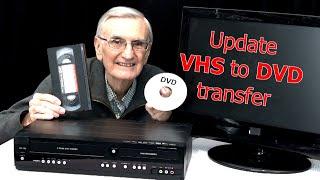 Update, how to transfer VHS tape to DVD using combo recorder