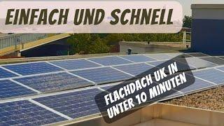 10 Minuten bis zur Sonnenenergie - Einfache Montage einer Flachdach Solaranlage mit Ballastierung