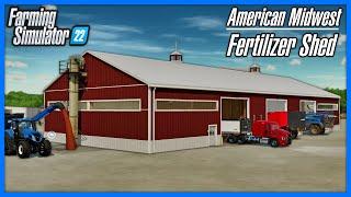 Mod Preview - American Midwest Fertilizer Shed (by ikas) | Farming Simulator 22