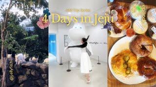 KOREA VLOG | 4 days in Jeju, Moomin museum, cafes, waterfalls, night market, so much korean food