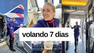 7 DÍAS EN MI VIDA COMO TRIPULANTE DE CABINA | VLOG | Volando conmigo por una semana