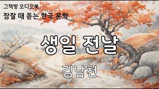 생일 전날 | 김남천 | 단편소설 | 오디오북 | 잠잘 때 듣는 한국문학