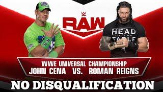 JOHN CENA VS ROMAN REIGNS | WWE UNIVERSAL CHAMPIONSHIP | WWE